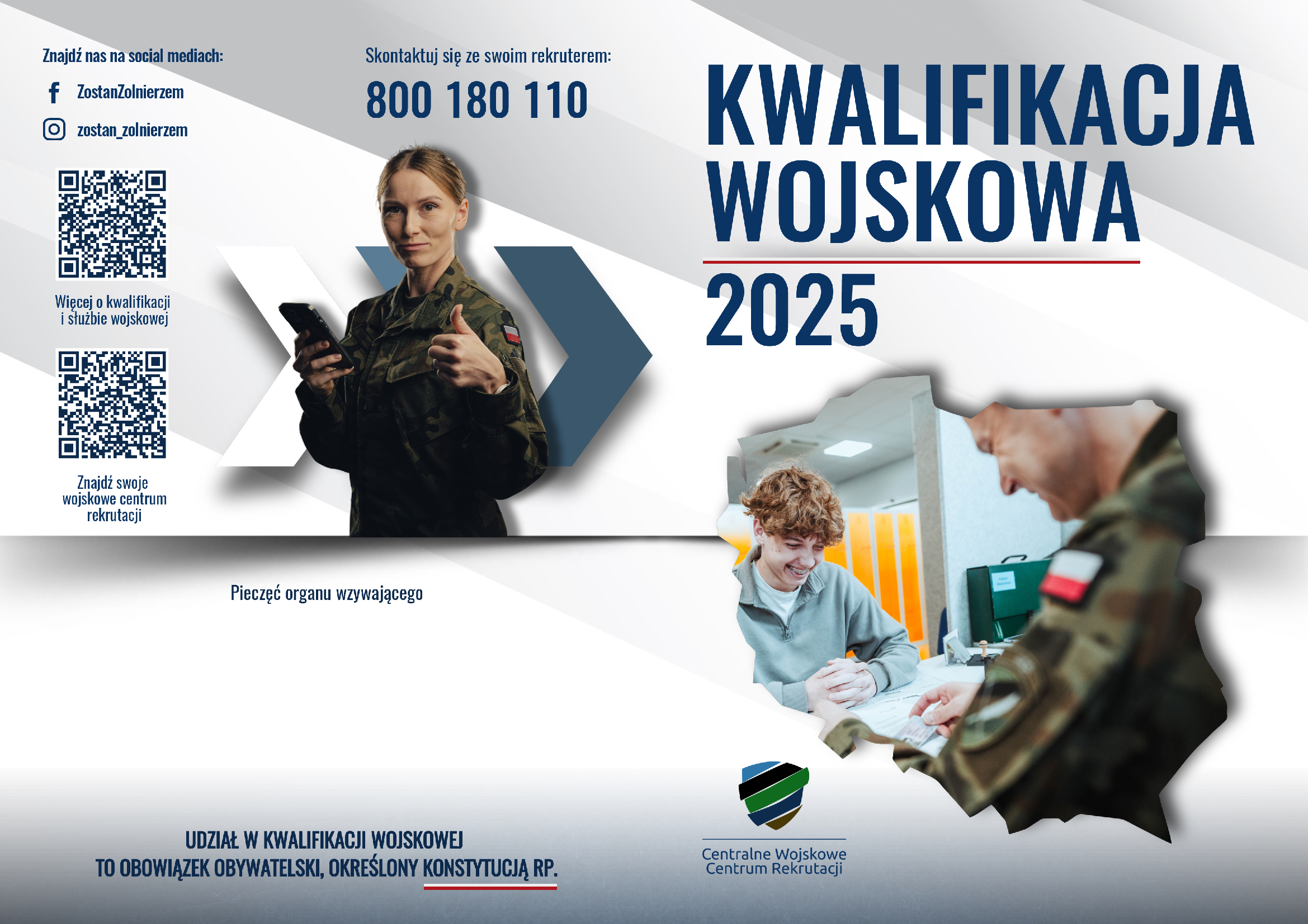Zgodnie z obwieszczeniem Wojewody Wielkopolskiego z dnia 20 stycznia 2025 r. w sprawie przeprowadzenia kwalifikacji wojskowej w 2025 r. na obszarze województwa wielkopolskiego kwalifikacja wojskowa w powiecie ostrzeszowskim przeprowadzona zostanie w dniach 31 marca - 15 kwietnia br. 