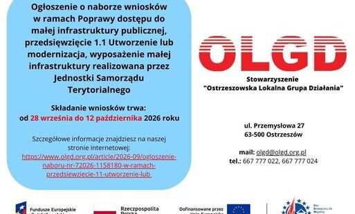 Zdjęcie do OLGD: Ogłoszenie o naborze nr 7/2026 