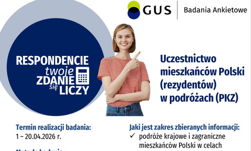 Zdjęcie do GUS: badania ankietowe dot. uczestnictwa mieszkańc&oacute;w Polski (rezydent&oacute;w) w podr&oacute;żach (PKZ)